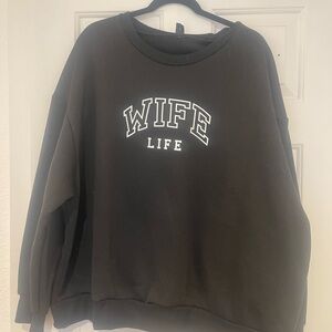 Crew sweatshirt, 4x thermal lined pullover